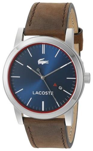 Lacoste Herrklocka 2010848 Metro Blå/Läder Ø40 mm