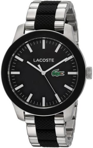 Lacoste Herrklocka 2010890 Svart/Gummi Ø43 mm