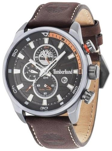 Timberland Herrklocka 14816JLU/02A Henniker Svart/Läder Ø46 mm