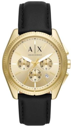 Armani Exchange Herrklocka AX2861 Giacomo Guldtonad/Läder Ø43 mm