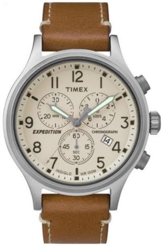 Timex Herrklocka TW4B09200 Expedition Beige/Läder Ø42 mm