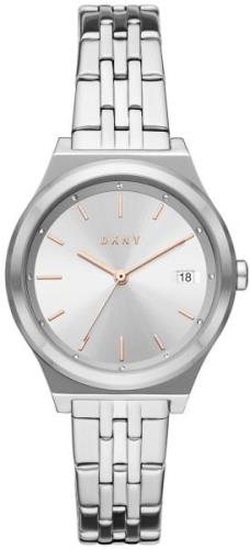 DKNY Damklocka NY2946 Parsons Vit/Stål Ø34 mm