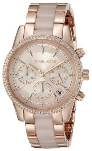 Michael Kors Damklocka MK6307 Ritz Roséguldstonad/Roséguldstonat