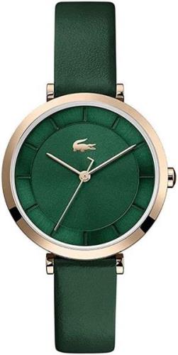 Lacoste Damklocka 2001138 Grön/Läder Ø32 mm