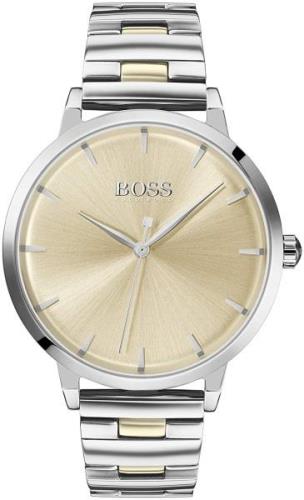 Hugo Boss Damklocka 1502500 Champagnefärgad/Gulguldtonat stål Ø36