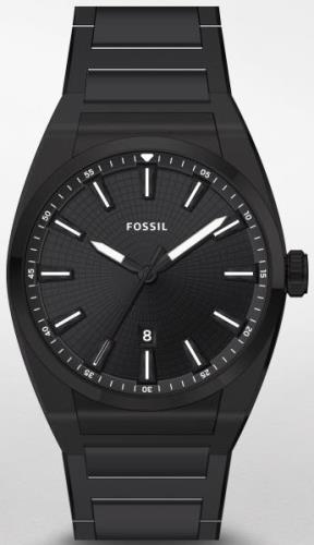 Fossil Herrklocka FS5824 Everett 3 Svart/Stål Ø42 mm