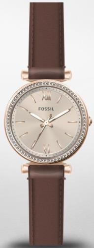 Fossil Damklocka ES5112 Carlie Mini Brun/Läder Ø28 mm