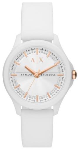 Armani Exchange Damklocka AX5268 Lady Hampton VALUE_INKNOWN Vit/Gummi