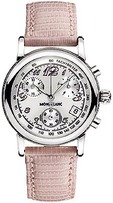 Montblanc Damklocka 101634 Star Silverfärgad/Läder Ø32 mm