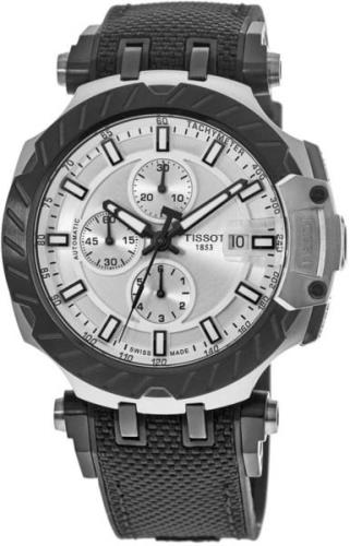 Tissot Herrklocka T115.427.27.031.00 T-Race Silverfärgad/Gummi Ø45