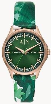 Armani Exchange Damklocka AX5263 Lady Hampton Grön/Läder Ø36 mm