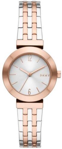 DKNY Damklocka NY2965 Stanhope Vit/Roséguldstonat stål Ø29 mm