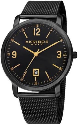 Akribos XXIV Herrklocka AK858BK Svart/Stål Ø42 mm