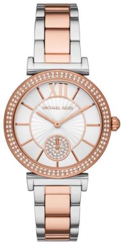 Michael Kors Damklocka MK4616 Abbey Vit/Roséguldstonat stål Ø36 mm