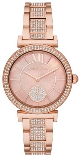 Michael Kors Damklocka MK4617 Abbey Rosa/Roséguldstonat stål Ø36 mm