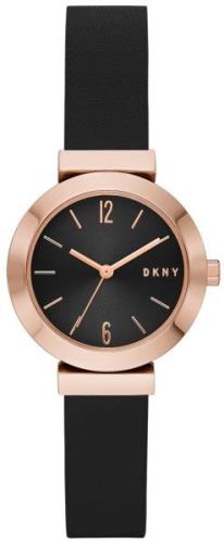 DKNY Damklocka NY2996 Stanhope Svart/Läder Ø29 mm