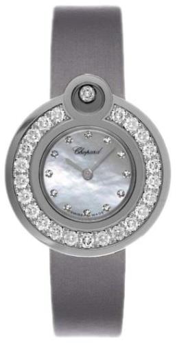 Chopard Damklocka 204407-1002 Happy Diamonds Vit/Satin