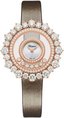 Chopard Damklocka 209436-5001 Happy Diamonds Silverfärgad/Satin