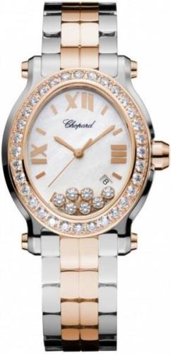 Chopard Damklocka 278546-6004 Happy Sport Vit/Stål 34x31 mm