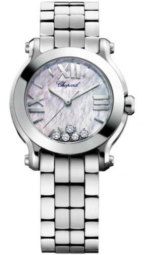 Chopard Damklocka 278509-3006 Happy Sport Vit/Stål Ø30 mm