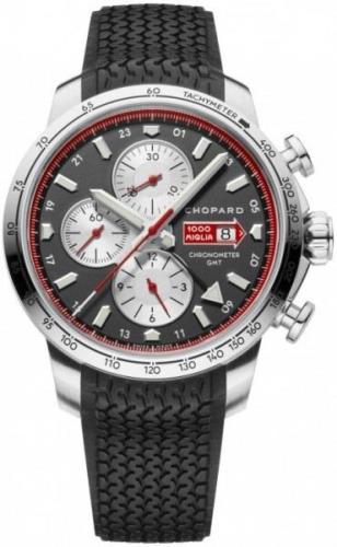 Chopard Herrklocka 168555-3001 Classic Racing GMT Chrono Grå/Gummi