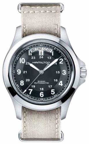 Hamilton Herrklocka H64455933 Khaki Svart/Stål Ø40 mm