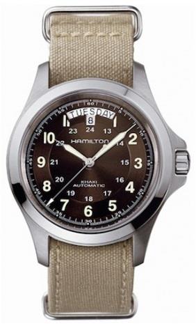 Hamilton Herrklocka H64455953 Khaki Brun/Stål Ø40 mm