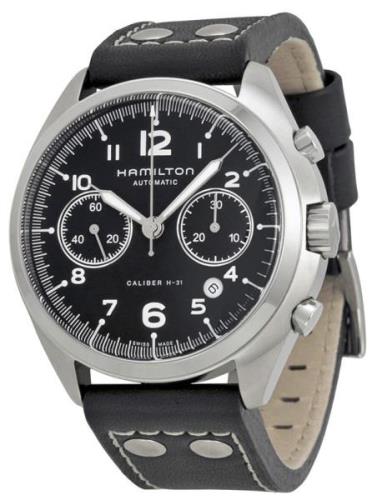 Hamilton Herrklocka H76416735 Pilot Svart/Läder Ø41 mm