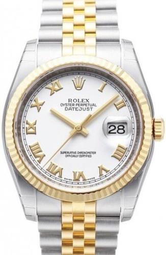 Rolex Herrklocka 116233-0149 Datejust Two Tone Vit/18 karat gult guld