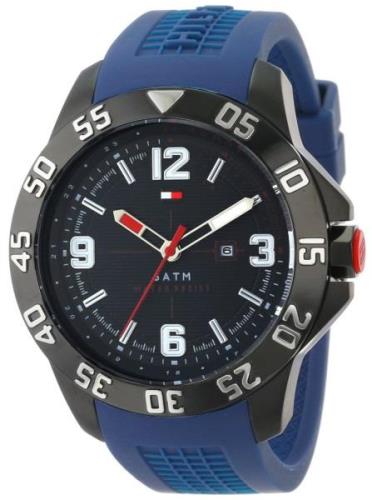 Tommy Hilfiger Herrklocka 1790984 Cole Svart/Gummi Ø46 mm