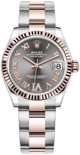 Rolex Damklocka 278271-0029 Datejust 31 Grå/18 karat roséguld Ø31