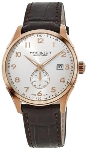 Hamilton Herrklocka H42575513 American Classic Jazzmaster Vit/Läder