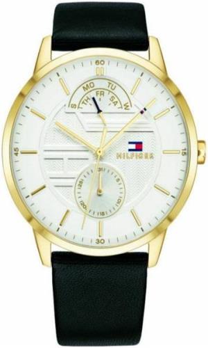 Tommy Hilfiger Herrklocka 1791606 Vit/Läder Ø44 mm