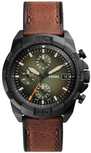 Fossil Herrklocka FS5856 Bronson Grön/Läder Ø44 mm