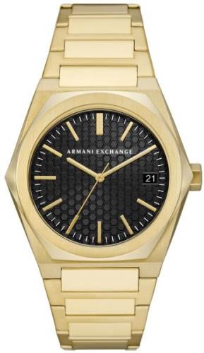 Armani Exchange Herrklocka AX2810 Geraldo Svart/Guldtonat stål Ø44