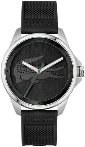 Lacoste Herrklocka 2011156 Le Croc Svart/Gummi Ø43 mm