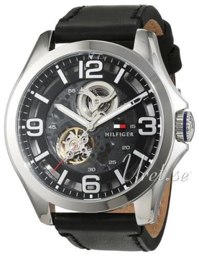 Tommy Hilfiger Herrklocka 1791279 Bruce Svart/Läder Ø44 mm