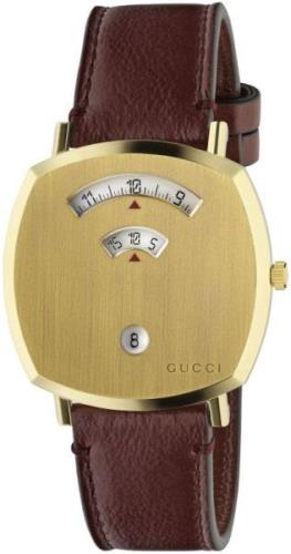 Gucci YA157411 Grip Gulguldstonad/Läder