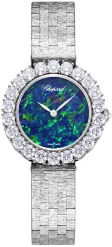 Chopard Damklocka 10A378-1006 Diamond Hour Blå/18 karat vitt guld