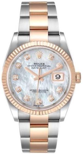 Rolex Damklocka 126231-0022 Datejust 36 Vit/18 karat roséguld Ø36 mm