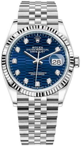 Rolex Damklocka 126234-0057 Datejust 36 Blå/Stål Ø36 mm