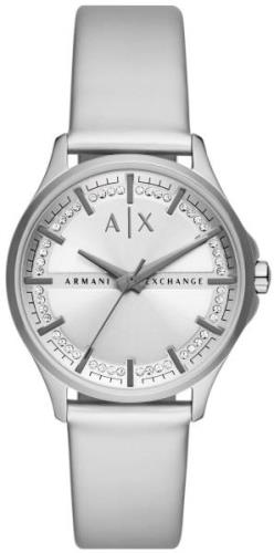 Armani Exchange Damklocka AX5270 Lady Hampton Silverfärgad/Gummi