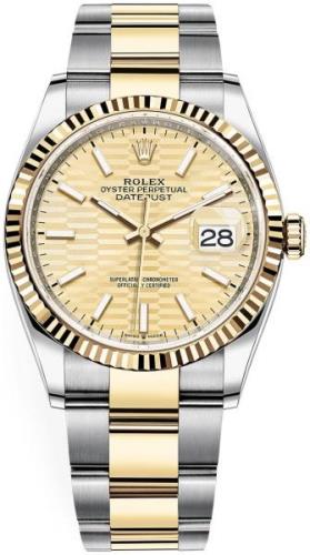 Rolex Damklocka 126233-0040 Datejust 36 Gulguldstonad/18 karat gult