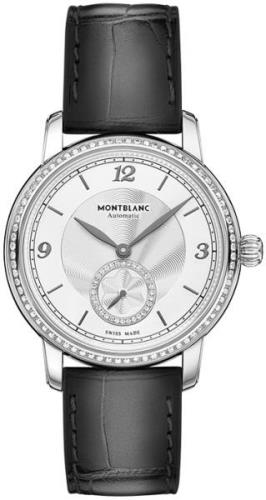 Montblanc Damklocka 118508 Star Silverfärgad/Läder Ø36 mm