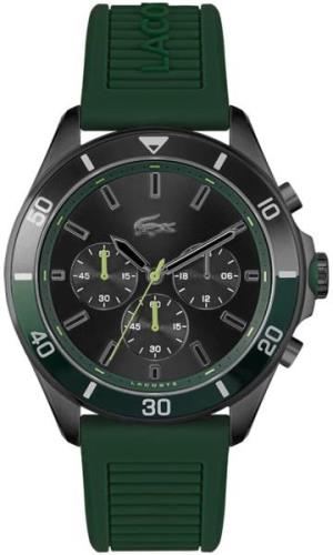 Lacoste Herrklocka 2011153 Tiebreaker Svart/Gummi Ø44 mm