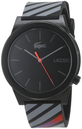 Lacoste Herrklocka 2010936 Svart/Gummi Ø42 mm