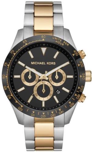 Michael Kors Herrklocka MK8784 Layton Svart/Guldtonat stål Ø45 mm