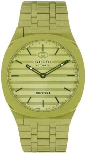 Gucci 25H Damklocka YA163316 Grön/Stål Ø40 mm