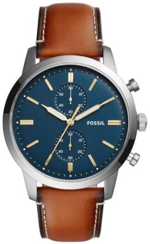 Fossil Herrklocka FS5279 Townsman Blå/Läder Ø44 mm