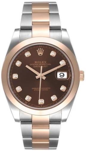 Rolex Herrklocka 126301-0003 Datejust 41 Brun/18 karat roséguld Ø41